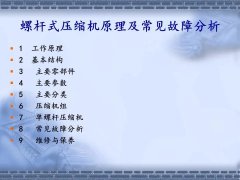 螺桿壓縮機原理及常見故障分析，PPT